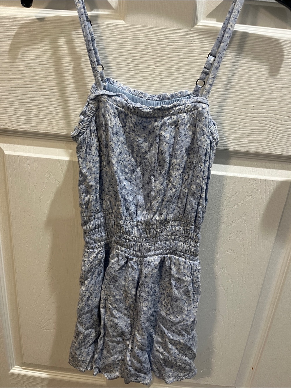 abercrombie kids Light Blue Floral Romper